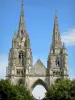 Soissons - Ex Abbazia di Saint-Jean-des-Vignes: facciata della chiesa abbaziale