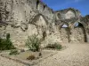 Soissons - Giardino ai piedi delle rovine dell'antica abbazia di Saint-Jean-des-Vignes