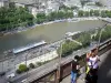 Torre Eiffel - Vista della Senna e dei suoi dintorni dal secondo piano della torre di ferro