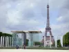 Torre Eiffel - Parete per pace, Giardino di Marte e dalla Torre Eiffel