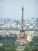 Torre Eiffel - Vista della Torre Eiffel, Champ de Mars, il Trocadero e difesa dalla cima della torre di Montparnasse