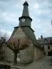 Treignac - Chapelle Notre-Dame-de-la-Paix en zijn verwrongen toren