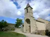Le Villard - Glockengiebel der Kirche Saint-Privat; auf der Gemeinde Chanac