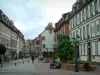 Wissembourg - Rua, alinhado, com, casas