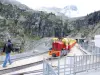 Le refuge d'Arrémoulit depuis la gare d'arrivée du Train d'Artouste - Randonnées & promenades à Laruns