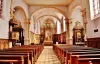 The interior of the church