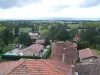 Panoramic view from the top of the square tower