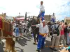 Carreto Ramado, Gérard le charretier conduit un des 36 chevaux de trait qui tirent la Merveilleuse Carreto Ramado