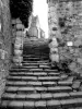 Le scale fino alla chiesa di Auvers