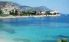 Plage et port de la baie des Fourmis - Villa Kérylos