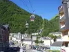 Cable car for the Cirque du Lys
