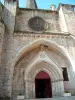Porche de l'église Saint-Jean-Baptiste de Caylus
