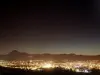 Clermont at night and chain of the puys