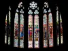 Stained glass windows of the apse of the cathedral (© J.E)