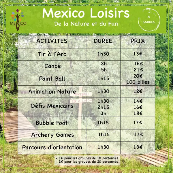 Photos - Base de loisirs de Mexico - Lieu de loisirs à Commensacq