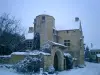 La maison des Goix sous la neige