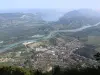 Vue de la ville et du Rhône