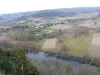 Vue panoramique sur la Dordogne