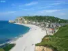 Panorama Étretat from the cliff of downstream side golf (© JE)