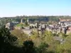 Fougères の要塞の眺め
