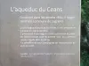 Lagrand - Informations sur l'aqueduc du Céans (© J.E)