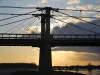 puesta del sol en el puente de Ingrandes