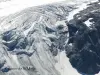 Zoom sur le glacier de la Meije