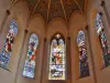 Interior of the church Saint-Thyrs