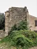 South tower, from the first enclosure of the old castle (© J.E)