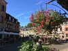 Lyons-la-Forêt, terrasses de cafés et restaurants