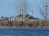 Saint-Florent-le-Vieil visto desde el inundado Tau