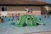 Swimming pool and water slides