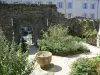 Medieval garden of the heritage house of Oloron-Sainte-Marie