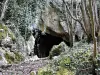 Veranda van de grot van Clerval - Buitenaanzicht (© JE)