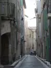 Typical street in Pézenas, Raspail street from sixteenth to nineteenth