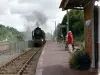 The Vapeur du Trieux arrives at the station