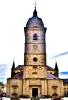 Remiremont - Portal und Glockenturm der Kirche Notre-Dame (© JE)