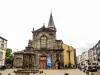 Basilique Saint-Amable et fontaine Ballainvilliers (© J.E)