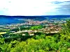 Saint-Étienne-lès-Remiremont et Remiremont, vus depuis le Saint Mont (© J.E)