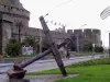 Old anchor in front of the castle of Saint-Malo