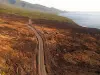 Route des laves - Éruption  de la Fournaise (avril 2007)