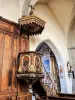 Chaire de l'église Saint-Martin - Sancey-le-Grand (© J.E)