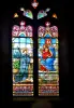 Stained glass window of the church (© J.E)