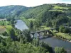 Le pont entre Trébas et Villeneuve-sur-Tarn