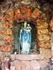 Vierge à l'Enfant dans la deuxième grotte-chapelle (© J.E)