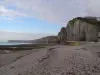 Baie d'Yport, vue vers Fécamp