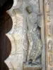 Аббатство Муассак - Аббатство Сен-Пьер де Муассак: деталь постамента резного портала церкви Сен-Пьер
