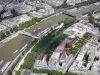 Банки Сены - Вид на Сену, музей набережной Бранли и парижские здания с вершины Эйфелевой башни