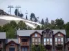 Болкер-Пиренеи 2000 - Фасады горнолыжного курорта и кресельная канатная дорога (подъемник) лыжной зоны