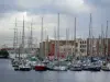 Дюнкерк - Лодки и парусники из порта дю Бассен дю Коммерс (марина)